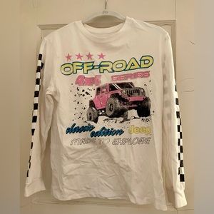 Long-Sleeved Jeep Wrangler T-Shirt - Girls Large 10/12